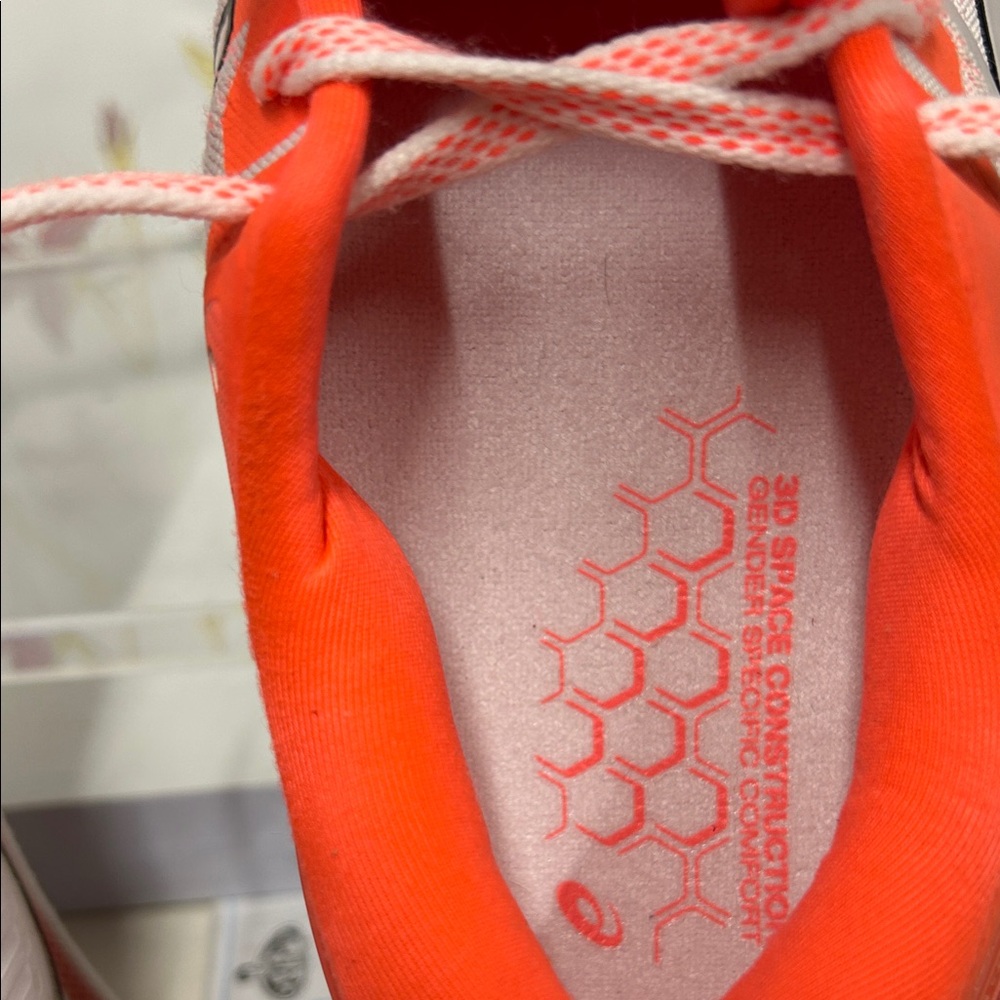 ASICS KAYANO 27 TOKYO Women's Athletic Shoes - Vibrant Orange and White - Picture 15 of 15
